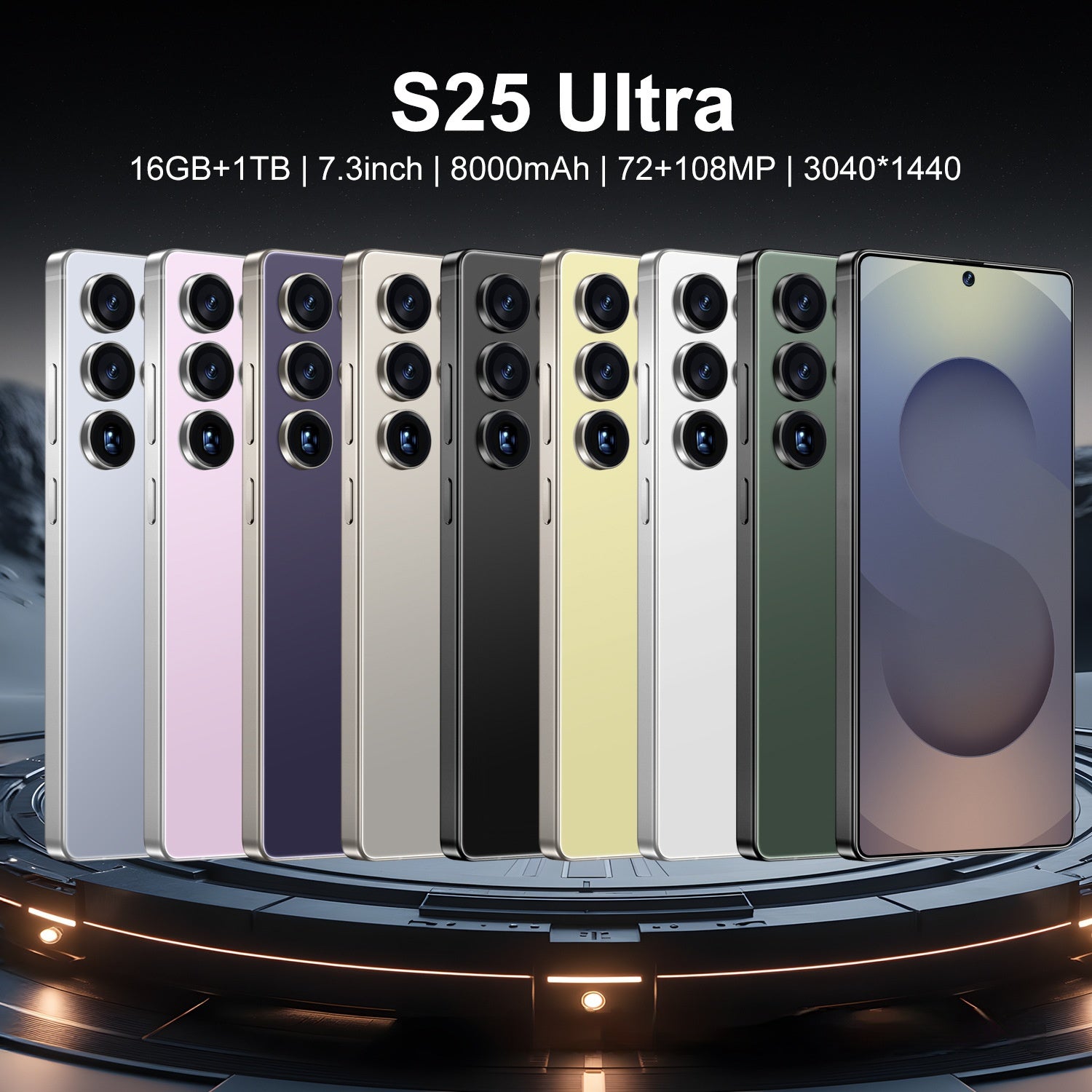 TK hot-selling mobile phone S25Ultra 3+16GB Android 10 smartphone 7.3-inch large screen