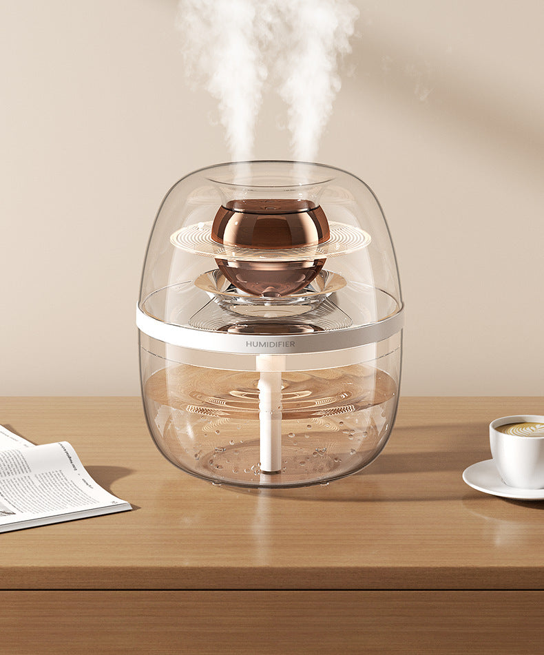Double spray large fog volume humidifier