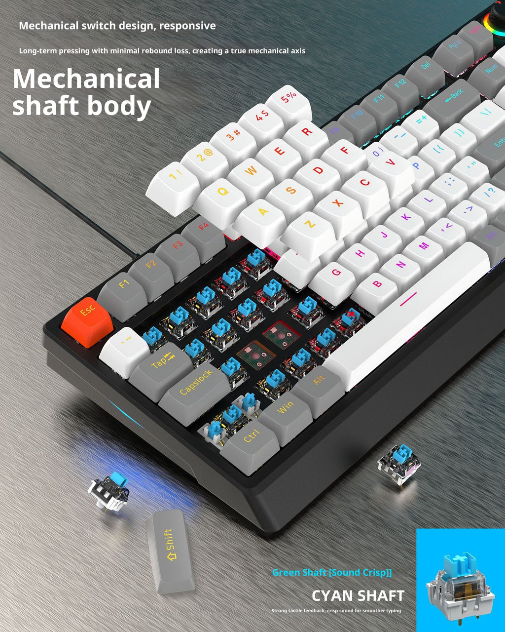 Wired mechanical keyboard