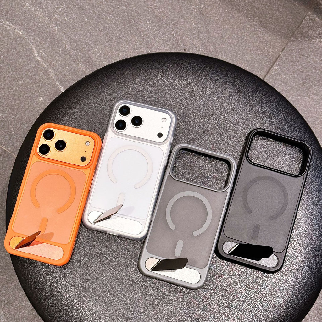 17pro max magnetic bracket mobile phone case