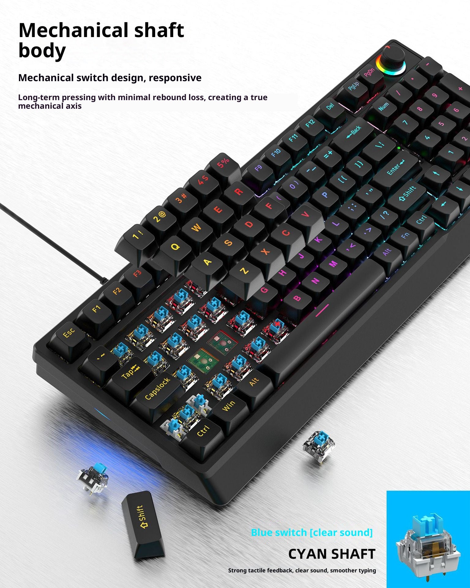 Wired mechanical keyboard