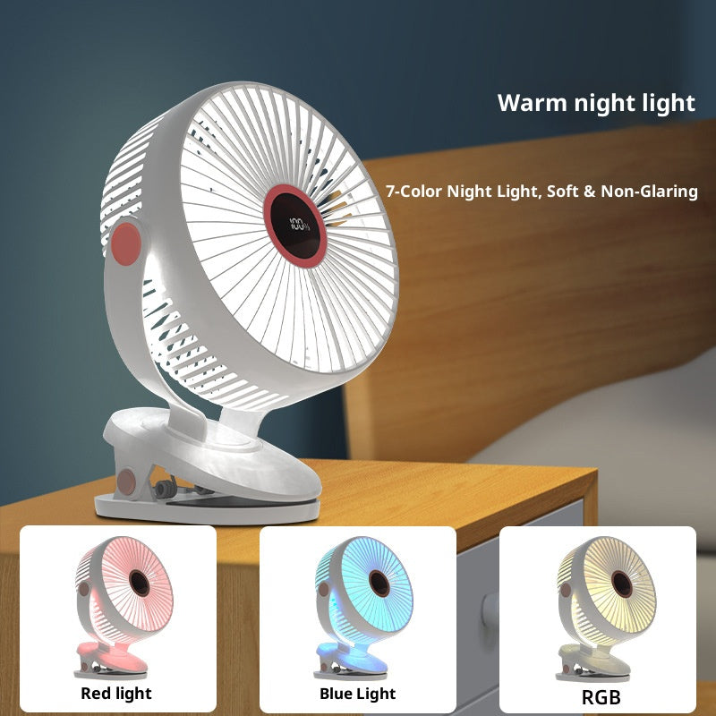 8 inch ambient light clip fan