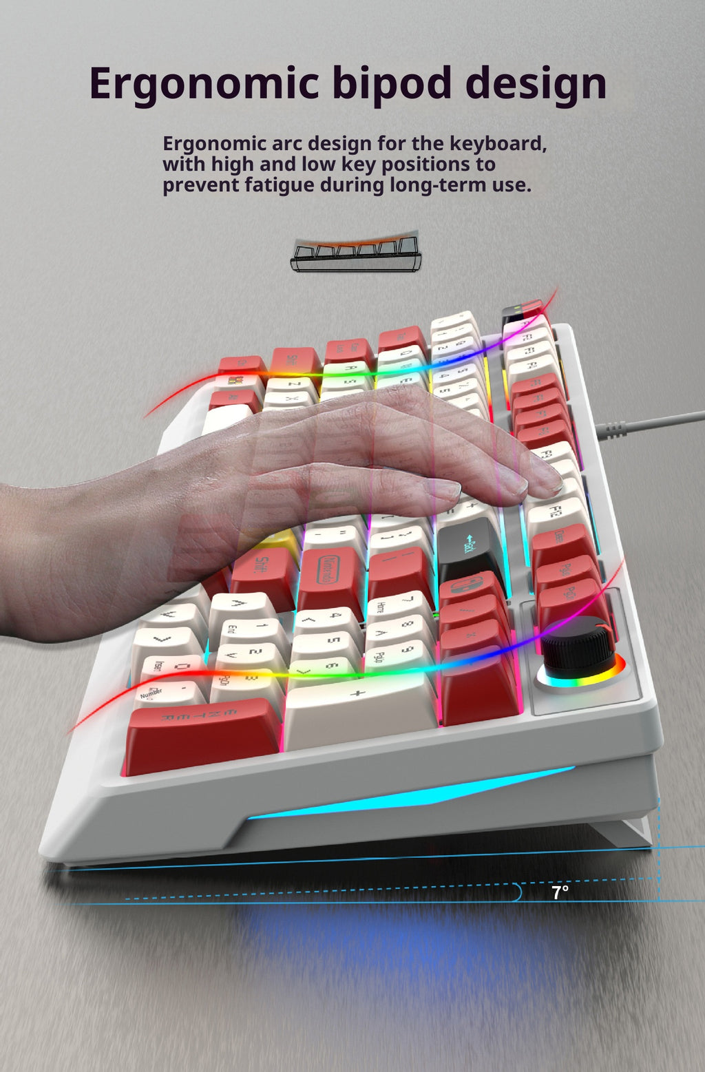 Wired mechanical keyboard