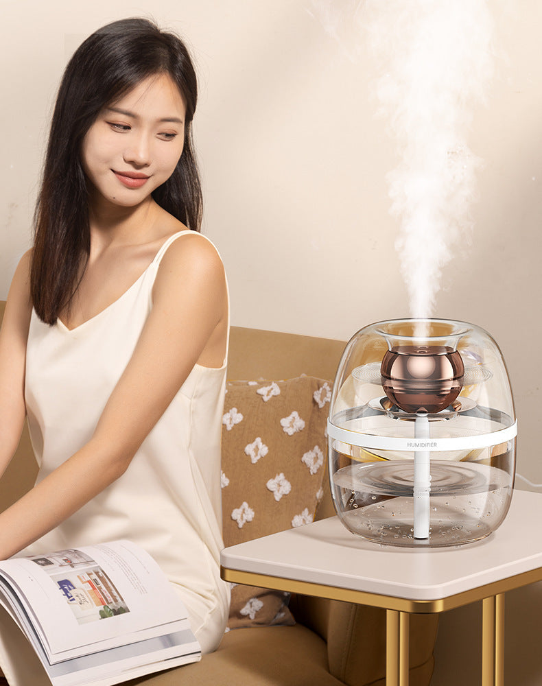 Double spray large fog volume humidifier