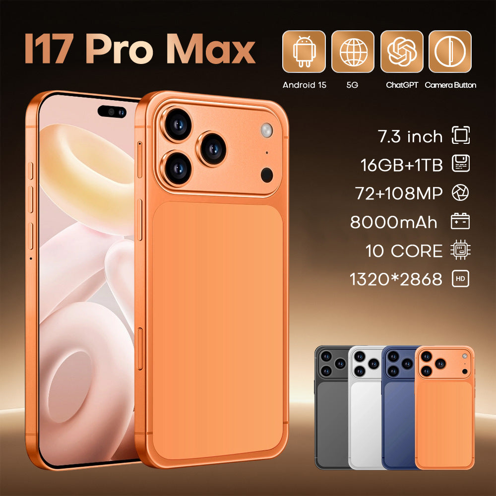 i17ProMax mobile phone TK explosive 4+64GB global pass large-screen smart phone