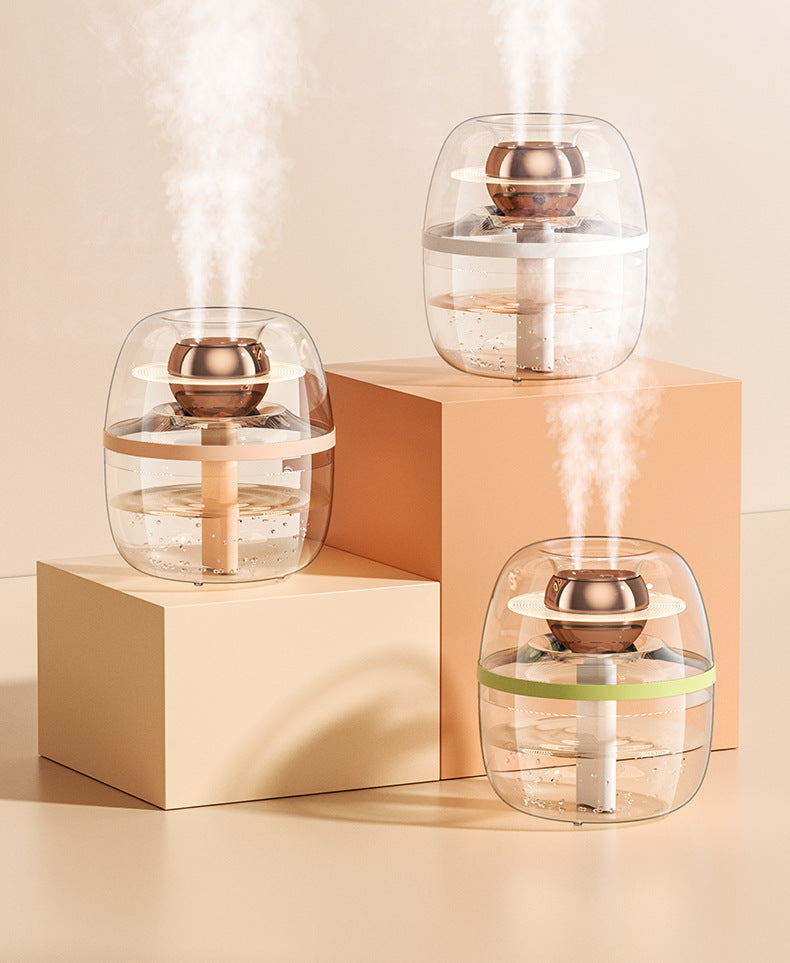 Double spray large fog volume humidifier