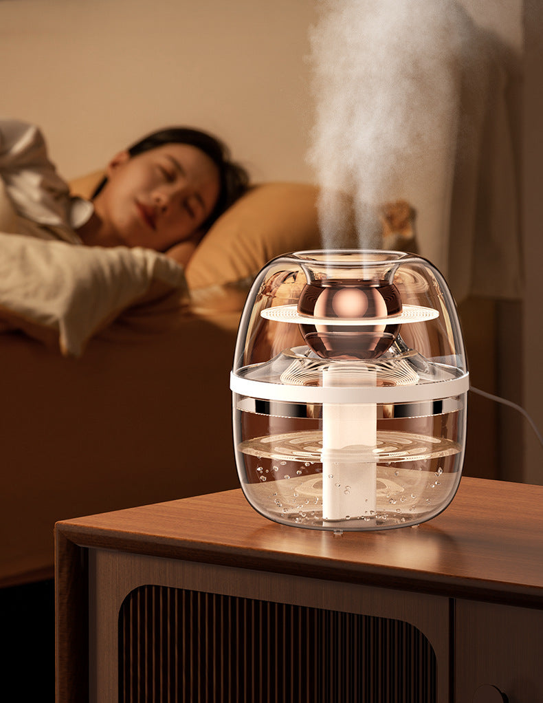 Double spray large fog volume humidifier