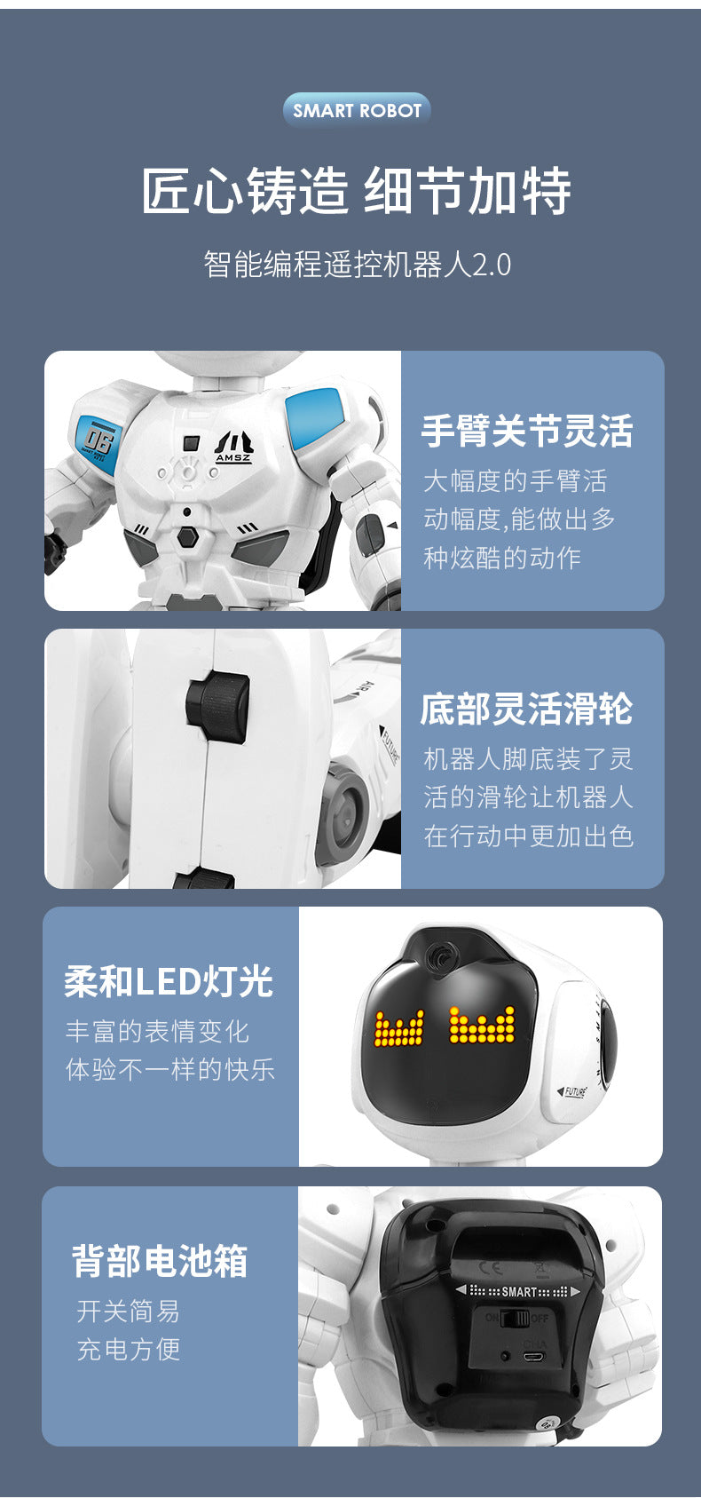 Leneng K30 Intelligent Programming Robot High-Tech Multi-Function Sensing Early Education Machine Children's Interactive Toy Wholesale