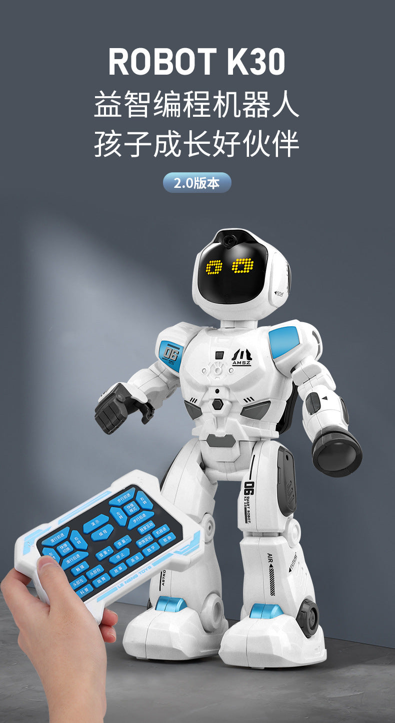Leneng K30 Intelligent Programming Robot High-Tech Multi-Function Sensing Early Education Machine Children's Interactive Toy Wholesale