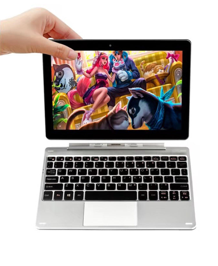 10.1inch Windows10 System Portable Online Class Office Stock Trading 2-in-1 Tablet Laptop