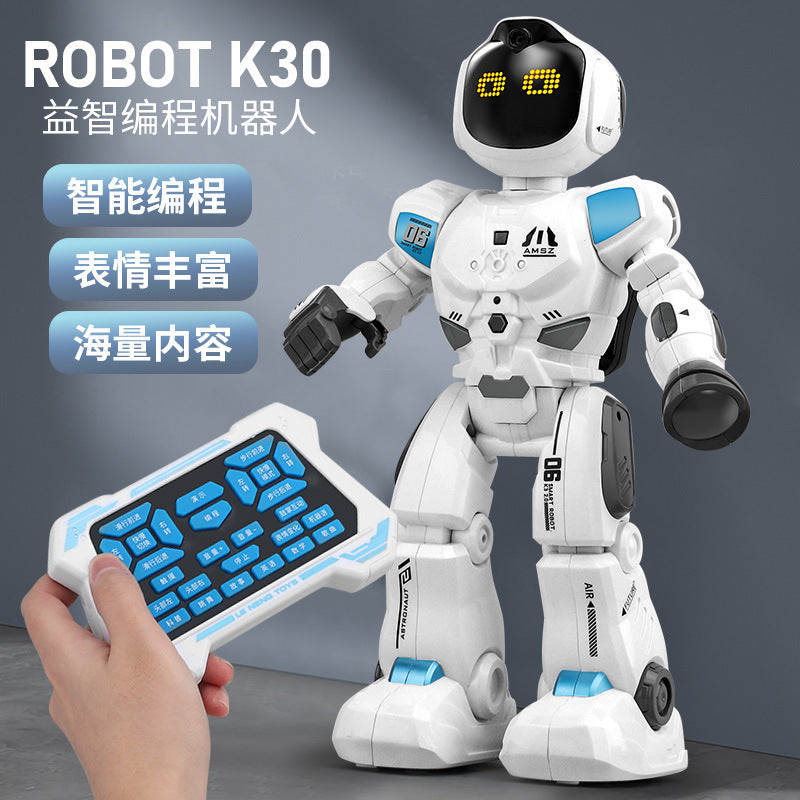 Leneng K30 Intelligent Programming Robot High-Tech Multi-Function Sensing Early Education Machine Children's Interactive Toy Wholesale